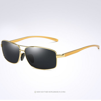 Ολοκαίνουργιο Gun Metal Polarized Ανδρικά γυαλιά ηλίου Αλουμίνιο Ανδρικά γυαλιά ηλίου οδήγησης Γυαλιά ηλίου για άνδρες oculos de sol masculino