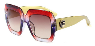 Prevelike četvrtaste sunčane naočale Ženske modne sunčane naočale s gradijentnim lećama za žene Marka Luksuzne crne zelene crvene nijanse UV400 1159T