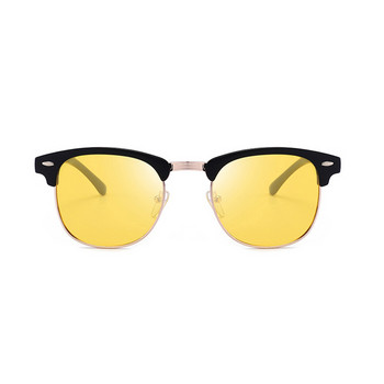 Night Vision Semi-Frame Polarized γυαλιά ηλίου για οδήγηση, ανδρικά και γυναικεία ματ γυαλιά ηλίου φακού TAC N110