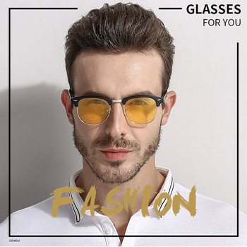Night Vision Semi-Frame Polarized γυαλιά ηλίου για οδήγηση, ανδρικά και γυναικεία ματ γυαλιά ηλίου φακού TAC N110