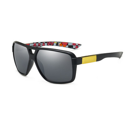 Retro modne ležerne sunčane naočale Muškarci Žene Sunčane naočale za sportove na otvorenom Klasične vintage četvrtaste Google Beach crne nijanse za žene