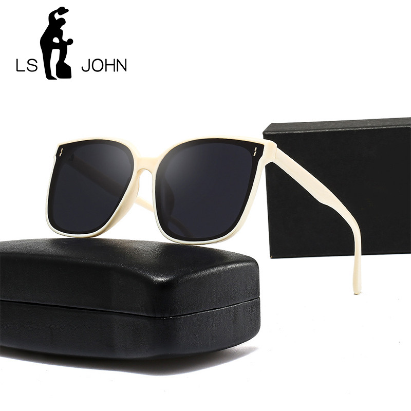 LS JOHN Nove korejske nježne sunčane naočale Ženske dizajnerske luksuzne marke Polarizirane sunčane naočale za vožnju na otvorenom Muške UV400