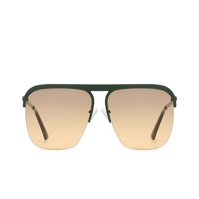 Visokokvalitetne modne četvrtaste sunčane naočale s poluokvirom Ženske marke Okulary Prevelike žute sunčane naočale za žene Muškarci Gradijent nijanse