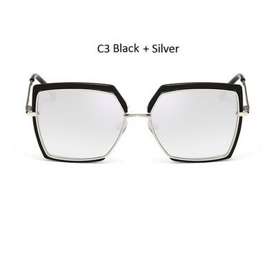 Cat Eye Pink sunčane naočale Ženske nijanse Mirror Ženske četvrtaste sunčane naočale za žene Prevlaka Gafas 2018 Modni brend Muške sunčane naočale