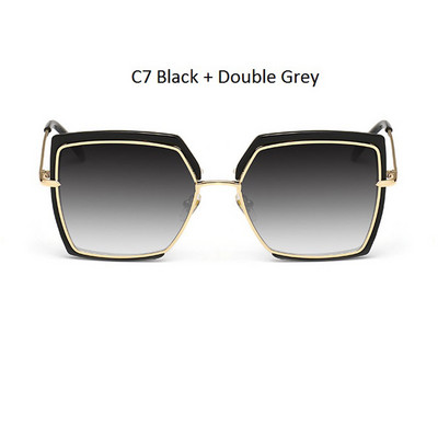 Cat Eye Pink sunčane naočale Ženske nijanse Mirror Ženske četvrtaste sunčane naočale za žene Prevlaka Gafas 2018 Modni brend Muške sunčane naočale