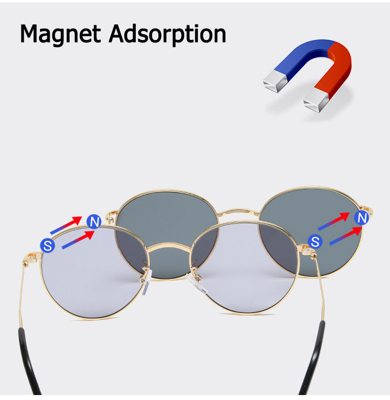 JackJad 2020. Modne vintage okrugle dvoslojne sunčane naočale s kopčom i uklonjivim lećama Brand Design sunčane naočale Oculos De Sol