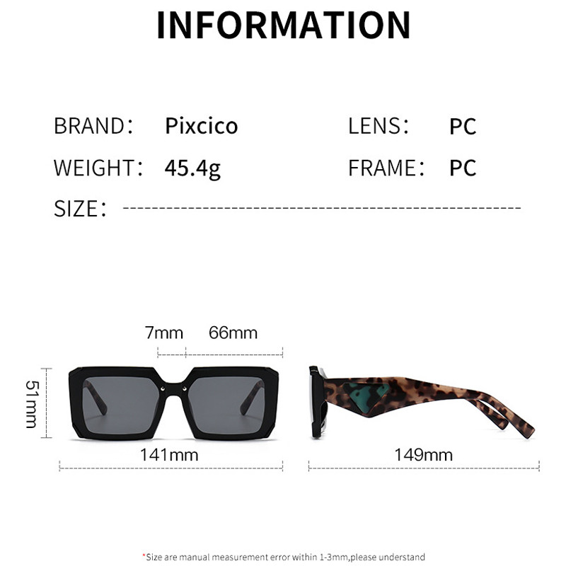 HOLTMANCE Klasične modne male četvrtaste sunčane naočale Luksuzni dizajn robne marke Okviri kontrastnih boja Ženske muške sunčane naočale UV400