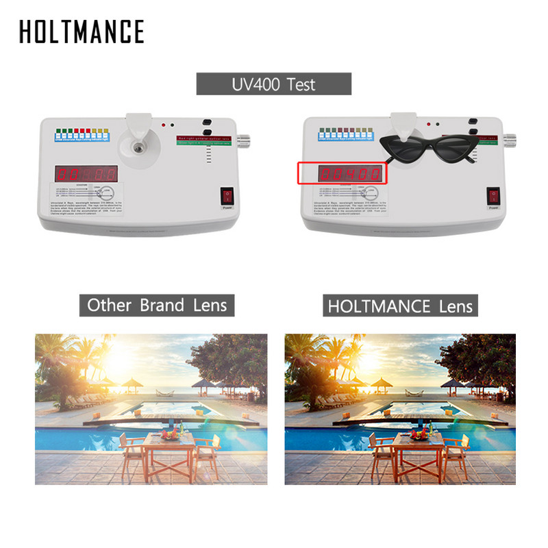 HOLTMANCE Klasične modne male četvrtaste sunčane naočale Luksuzni dizajn robne marke Okviri kontrastnih boja Ženske muške sunčane naočale UV400