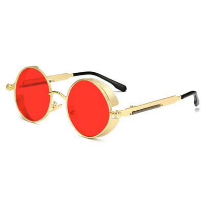 Vintage ženske gotičke steampunk sunčane naočale okrugle dizajnerske marke muške retro prozirne sunčane naočale Oculos de sol UV400