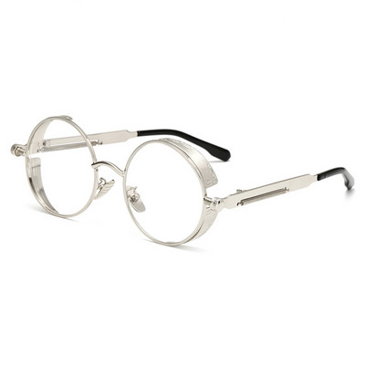 Vintage ženske gotičke steampunk sunčane naočale okrugle dizajnerske marke muške retro prozirne sunčane naočale Oculos de sol UV400