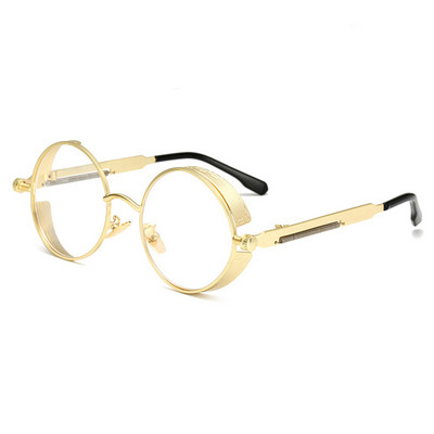 Vintage ženske gotičke steampunk sunčane naočale okrugle dizajnerske marke muške retro prozirne sunčane naočale Oculos de sol UV400