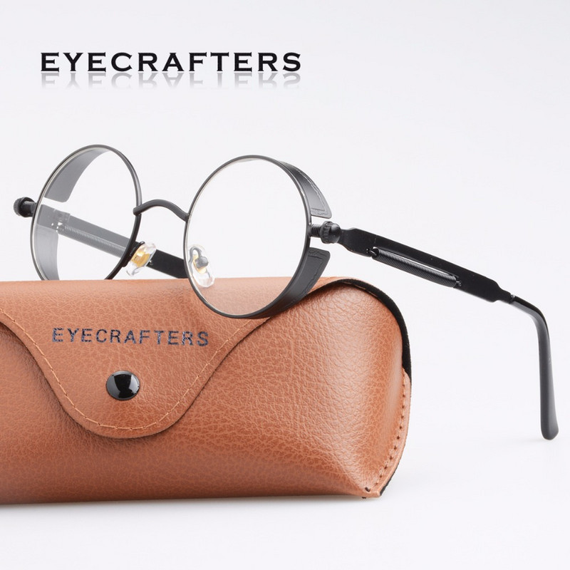 Vintage ženske gotičke steampunk sunčane naočale okrugle dizajnerske marke muške retro prozirne sunčane naočale Oculos de sol UV400