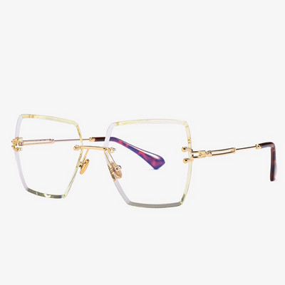 Retro ženske četvrtaste sunčane naočale, muški, metalni okvir, gradijent, uniseks klasične marke sunčane naočale bez okvira za žene Oculos de sol UV400