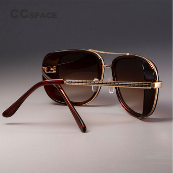 CCSPACE Steampunk ανδρικά γυαλιά ηλίου Mirrored επώνυμα γυαλιά σχεδιαστών μόδας γυαλιά αποχρώσεις Προστασία UV