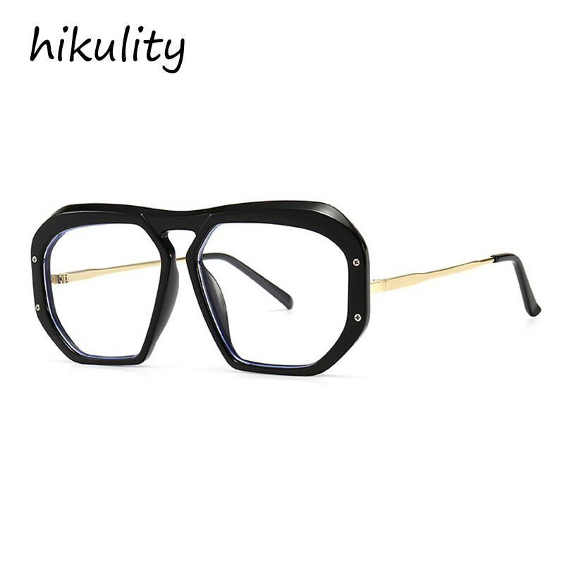 2021, ochelari de soare cu gradienți, de marcă de lux, pentru femei, din aliaj, ochelari de soare neregulați neregulați, ochelari de soare, negri, clari