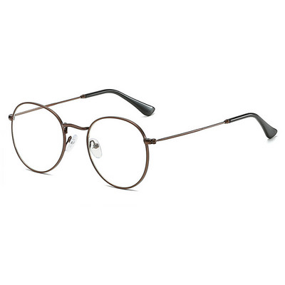 SHAUNA Classic Anti-Blue Light Glasses Frame Brand Designer Модни кръгли метални оптични рамки Компютърни очила