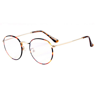 SHAUNA Classic Anti-Blue Light Glasses Frame Brand Designer Модни кръгли метални оптични рамки Компютърни очила