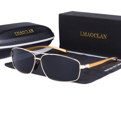 Ανδρικά γυαλιά ηλίου από αλουμίνιο Magnesium Polarized Gold Ανδρικά γυαλιά ηλίου UV400 Classic Ανδρικά Τετράγωνα Γυαλιά Οδήγησης Gafas Oculos