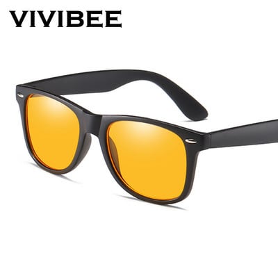 VIVIBEE Classic Square Gaming Blue Light Blocking Glasses Men Yellow Women Office Anti Light Eyeglases Computer Filter Goggles