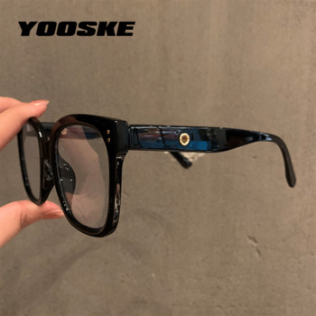 YOOSKE Извънгабаритни квадратни рамки за очила за жени Мъже Рамка за очила против синя светлина Оптични компютърни очила