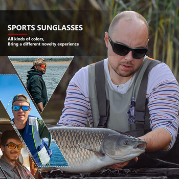CoolPandas Класически риболовни слънчеви очила Поляризирани Мъже Жени МТБ Колоездене Очила Спорт на открито Туризъм Къмпинг очила Модерен нюанс