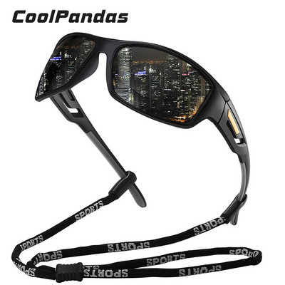 CoolPandas Klasikiniai Žvejybos akiniai nuo saulės Poliarizuoti Vyrai Moteriški MTB Dviračių Akiniai Lauko Sportas Žygiams Stovyklavimo Akiniai Madingi Atspalviai