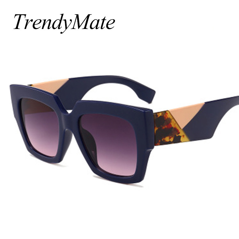 Luksuzne talijanske sunčane naočale Ženske brend dizajnerske pune zvijezde Sunčane naočale Ženske velike retro četvrtaste ženske sunčane naočale 1301T