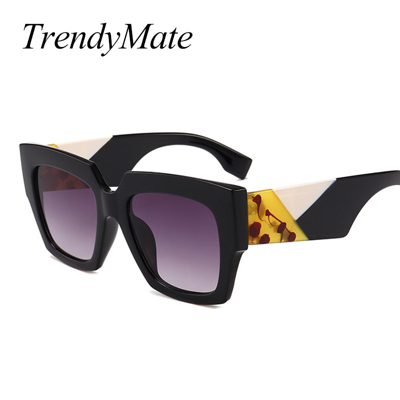 Luksuzne talijanske sunčane naočale Ženske brend dizajnerske pune zvijezde Sunčane naočale Ženske velike retro četvrtaste ženske sunčane naočale 1301T