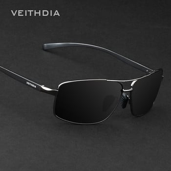 Ανδρικά γυαλιά ηλίου VEITHDIA επώνυμα Polarized Ανδρικά γυαλιά ηλίου από αλουμίνιο μαγνήσιο χρυσός σκελετός Γυαλιά ηλίου ανδρικά γυαλιά οδήγησης Αξεσουάρ γυαλιών 2458