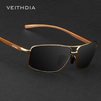 Ανδρικά γυαλιά ηλίου VEITHDIA επώνυμα Polarized Ανδρικά γυαλιά ηλίου από αλουμίνιο μαγνήσιο χρυσός σκελετός Γυαλιά ηλίου ανδρικά γυαλιά οδήγησης Αξεσουάρ γυαλιών 2458