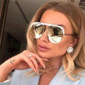 Modne vintage reflektirajuće zrcalne sunčane naočale Ženske dizajnerske retro sunčane naočale velikog brenda Ženske brazilske naočale za vozače zrakoplova
