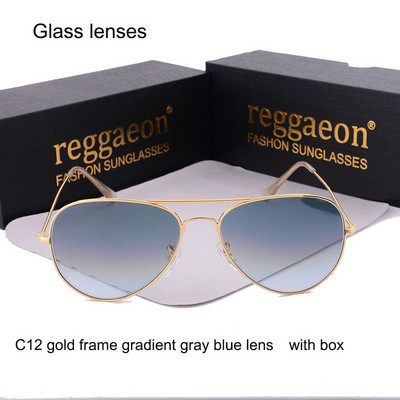 reggaeon Luxus Márka üveglencse Pilot napszemüveg női Férfi 2022 Leisure Travel napszemüveg 3025 uv400 barna kék