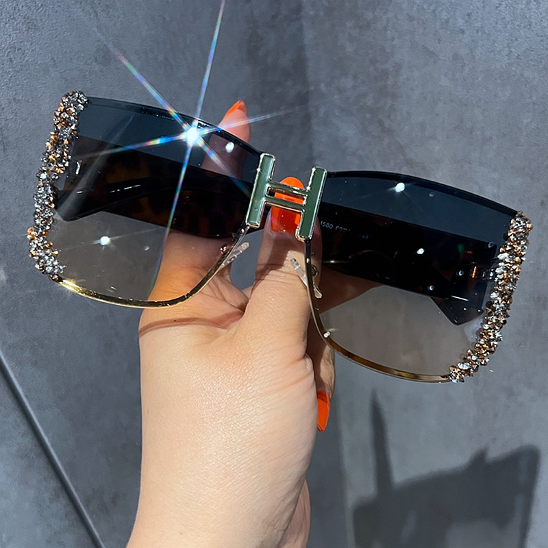 Ženske sunčane naočale Brand Designer Luksuzne sunčane naočale Ogromne četvrtaste modne naočale okulary przeciwsloneczne damskie