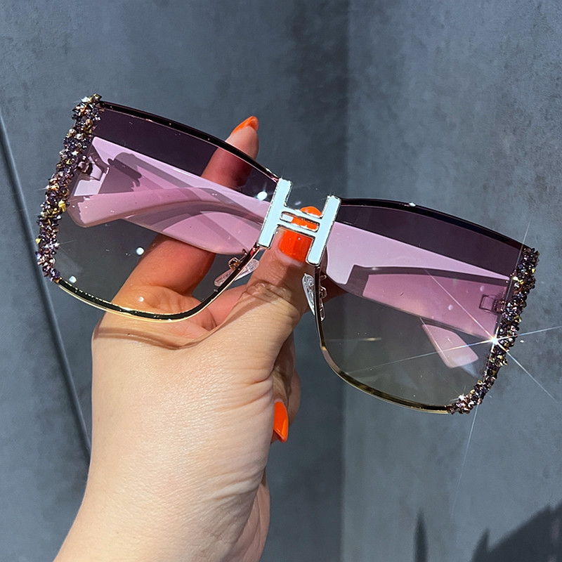 Ženske sunčane naočale Brand Designer Luksuzne sunčane naočale Ogromne četvrtaste modne naočale okulary przeciwsloneczne damskie