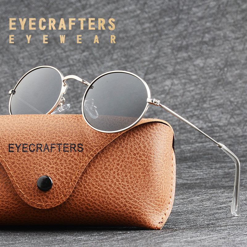 2021 Brand Polarized Women Driving Metalne naočale Muške ovalne vintage retro naočale Male dizajnerske klasične okrugle sunčane naočale za odrasle