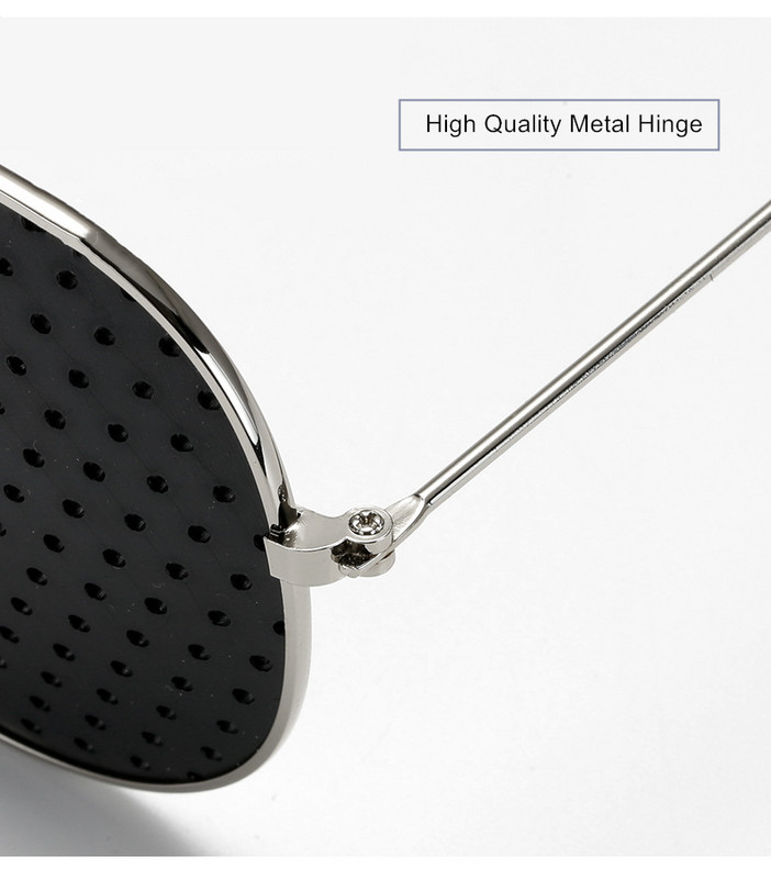 SWOKENCE Pinholes aizsargbrilles sievietēm, vīriešiem, sakausējuma rāmis pret tuvredzību, maziem caurumiem, redzes kopšanas brilles, acu vingrinājumi pret nogurumu F059