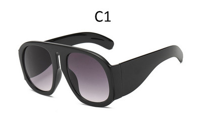 Big Frame Pilot Moteriški akiniai nuo saulės Madingi Prabangūs Prekės ženklo Skaidrūs Akiniai nuo Saulės Vyriški Dideli akiniai nuo saulės Vasarai Moterims Vyrams UV400