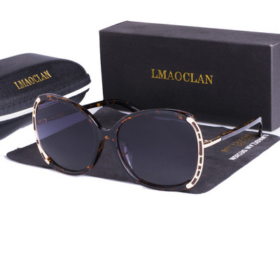 LMAOCLAN polarizirane sunčane naočale Ženske dame Gradient sunčane naočale Ženske vintage prevelike naočale UV400
