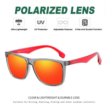 DUBERY Мъжки квадратни поляризирани слънчеви очила за шофиране Маркови дизайнерски огледални слънчеви очила с водач Мъжки нюанси Мъжки Oculos Антирефлексни