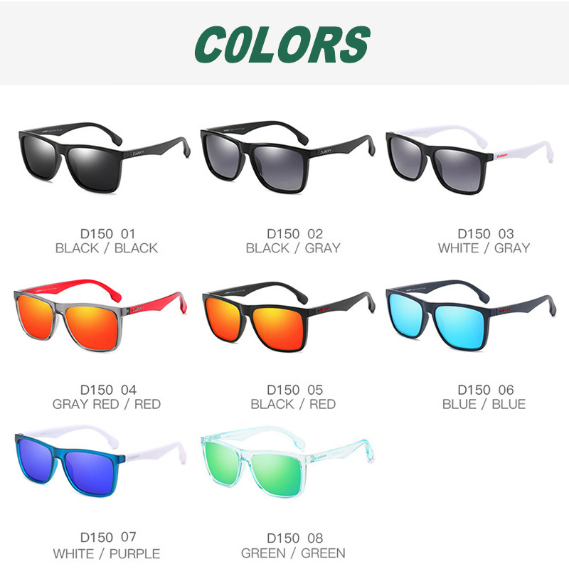 DUBERY muške četvrtaste polarizirane sunčane naočale za vožnju Brand Designer Mirror Driver sunčane naočale muške naočale za muškarce Oculos anti-refleks