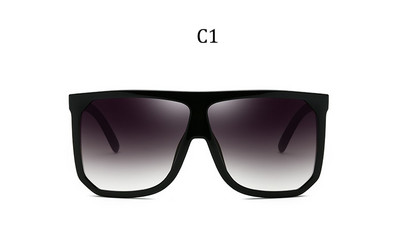 Kvadratne sunčane naočale velikog okvira Ženske modne ravne i prevelike luksuzne marke sunčane naočale s gradijentom za žene 2023. Oculos