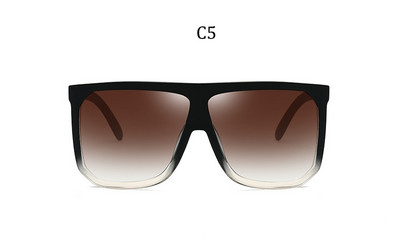 Kvadratne sunčane naočale velikog okvira Ženske modne ravne i prevelike luksuzne marke sunčane naočale s gradijentom za žene 2023. Oculos