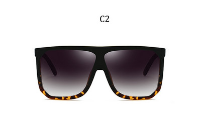 Kvadratne sunčane naočale velikog okvira Ženske modne ravne i prevelike luksuzne marke sunčane naočale s gradijentom za žene 2023. Oculos