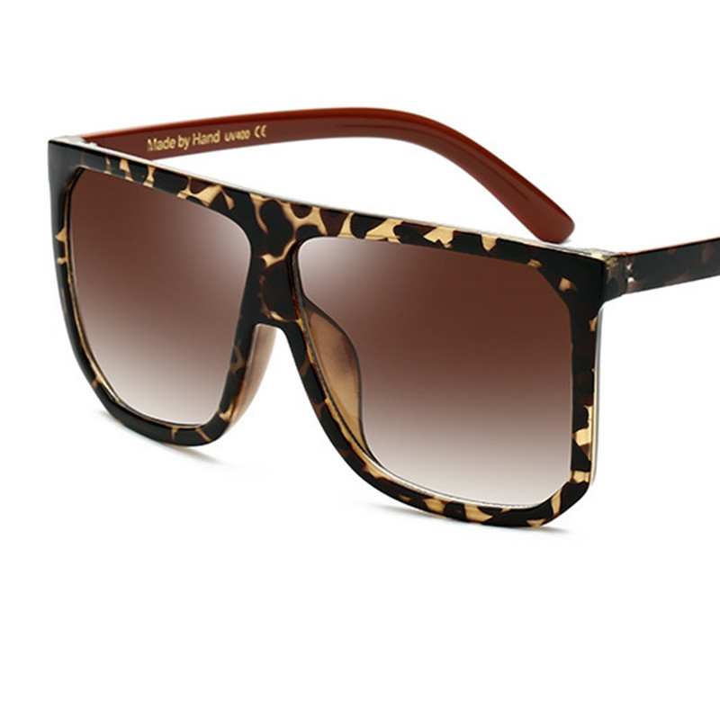 Kvadratne sunčane naočale velikog okvira Ženske modne ravne i prevelike luksuzne marke sunčane naočale s gradijentom za žene 2023. Oculos