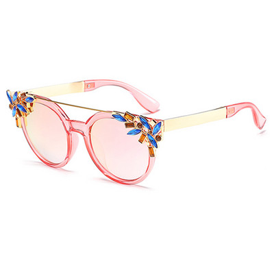 Belmon Fashion Cat Eye Слънчеви очила Дамски маркови дизайнерски слънчеви очила за дами Vintage Oculos Cateye Colorful-Lens Female RS672