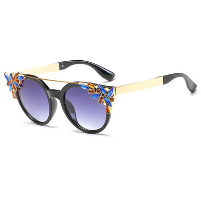 Belmon Fashion Cat Eye Слънчеви очила Дамски маркови дизайнерски слънчеви очила за дами Vintage Oculos Cateye Colorful-Lens Female RS672