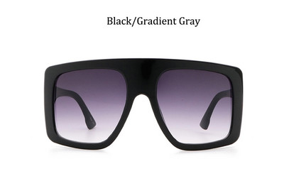 velike crne nijanse ženske sunčane naočale muške luksuzne marke Big Frame Flat Top vintage sunčane naočale ženske oculos de sol