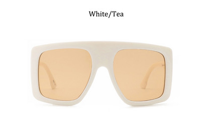 velike crne nijanse ženske sunčane naočale muške luksuzne marke Big Frame Flat Top vintage sunčane naočale ženske oculos de sol