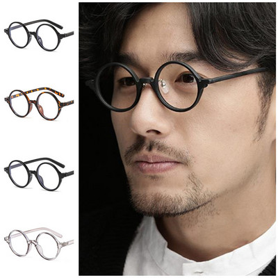 Модни анти-сини очила Дамски и мъжки оптични очила Ретро арт очила Очила с кръгла рамка