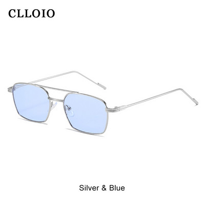 CLLOIO Nove vintage četvrtaste ženske sunčane naočale Luksuzni brend Dizajn Ženske sunčane naočale s gradijentnim ogledalom Metalni okvir Muške naočale UV400